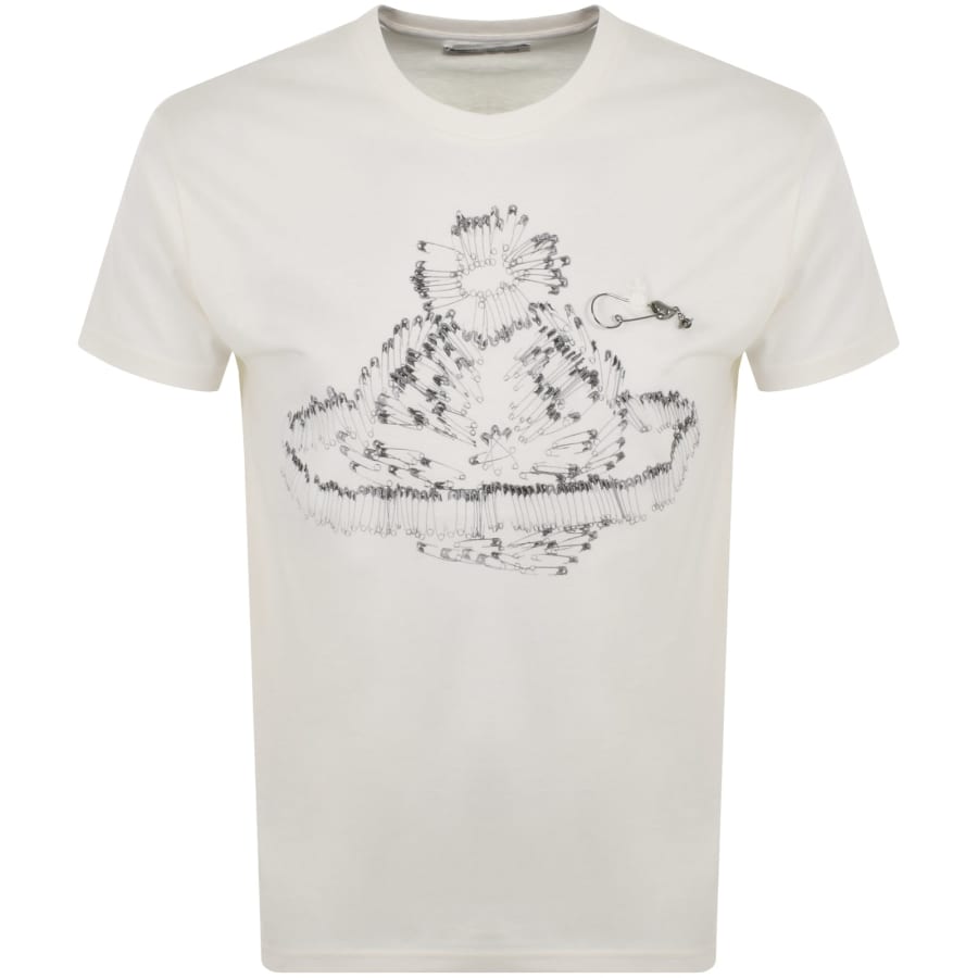 新素材新作 Vivienne Westwood Safety Pin T Shirt Off White | Mainline トップス